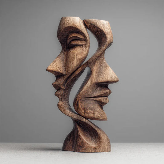 Artistic Wood Carved Display Ornament