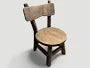Rustic Wooden Accent Chair for Home Decor