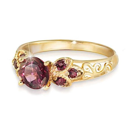 Vintage Inspired Gemstone Ring for Women