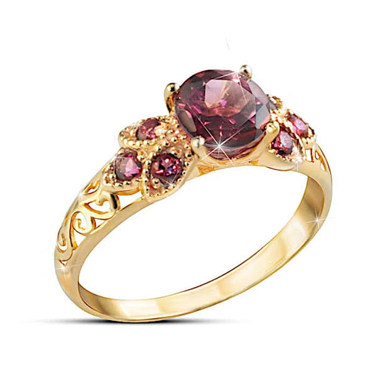 Vintage Inspired Gemstone Ring for Women